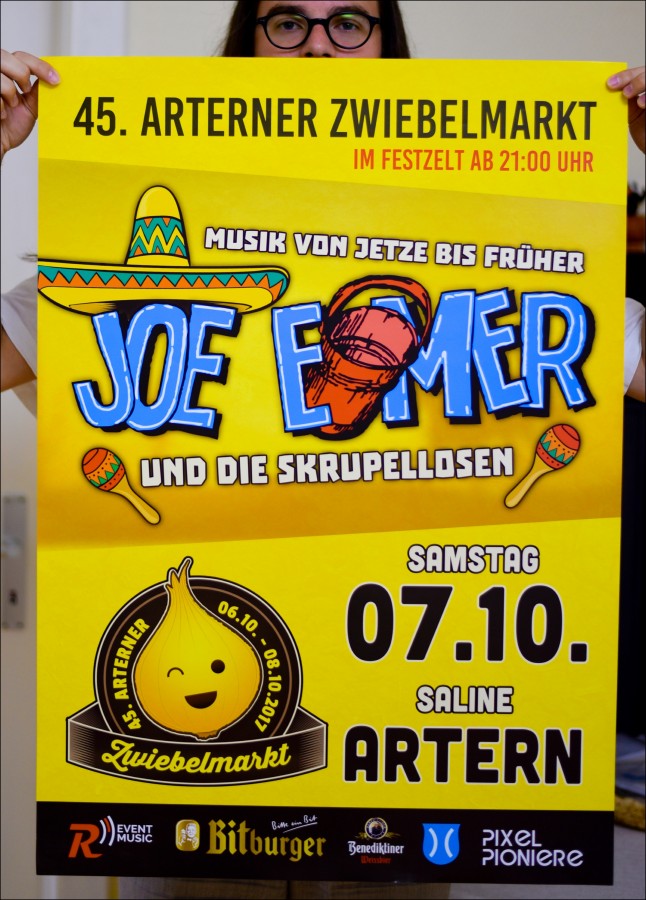 Plakat Zwiebelmarkt Samstag „Joe Eimer“