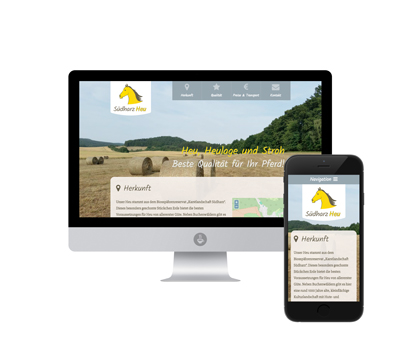 Internetseite für landwirtschaftlichen Betrieb aus Breitungen