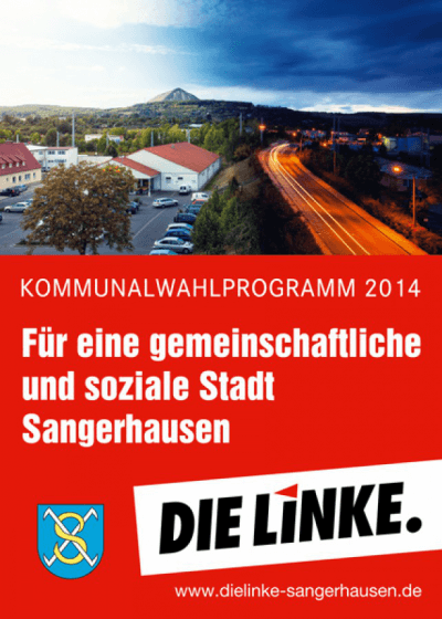 Mehrseitiges Prospekt zur Kommunalwahl