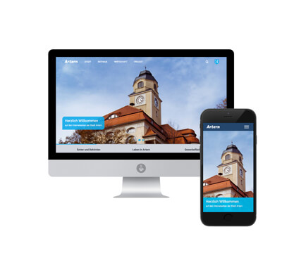 Neue Homepage für die Stadt Artern in Thüringen