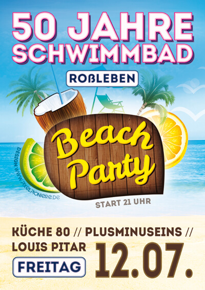 Werbung für das Festwochenende