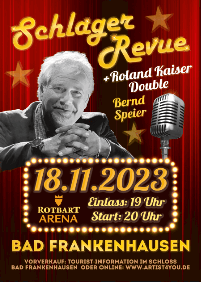 Grafiken für Schlager Revue mit Bernd Speier
