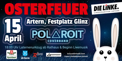 für das Arterner Osterfeuer 2017 habe ich die Großflächenaufsteller gestaltet